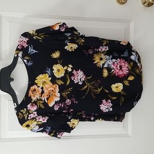 LOFT Colorful Floral Top - Women Size Small Petite - NWT